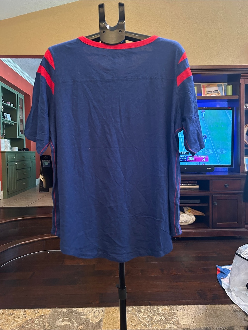 G.I.L.I. Navy Short-Sleeve New York Giants Tee with Red Trim - Picture 3 of 3